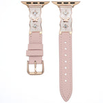 Cinturino per orologio Shooting Star in pelle con grana di litchi e resina epossidica a farfalla., For Apple Watch 46mm / 49mm / 45mm / 44mm, For Apple Watch 42mm / 41mm / 40mm / 38mm