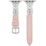 Cinturino per orologio Shooting Star in pelle con grana di litchi e resina epossidica a farfalla., For Apple Watch 46mm / 49mm / 45mm / 44mm, For Apple Watch 42mm / 41mm / 40mm / 38mm