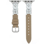 Cinturino per orologio Shooting Star in pelle con grana di litchi e resina epossidica a farfalla., For Apple Watch 46mm / 49mm / 45mm / 44mm, For Apple Watch 42mm / 41mm / 40mm / 38mm