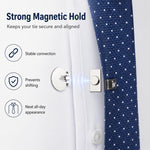 Fermacravatta magnetico invisibile antipiega per camicia a fissaggio automatico