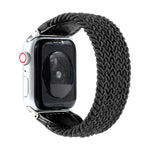 Cinturino intrecciato nylon e pelle per Apple Watch 42/44 mm