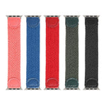 Cinturino intrecciato nylon e pelle per Apple Watch 42/44 mm