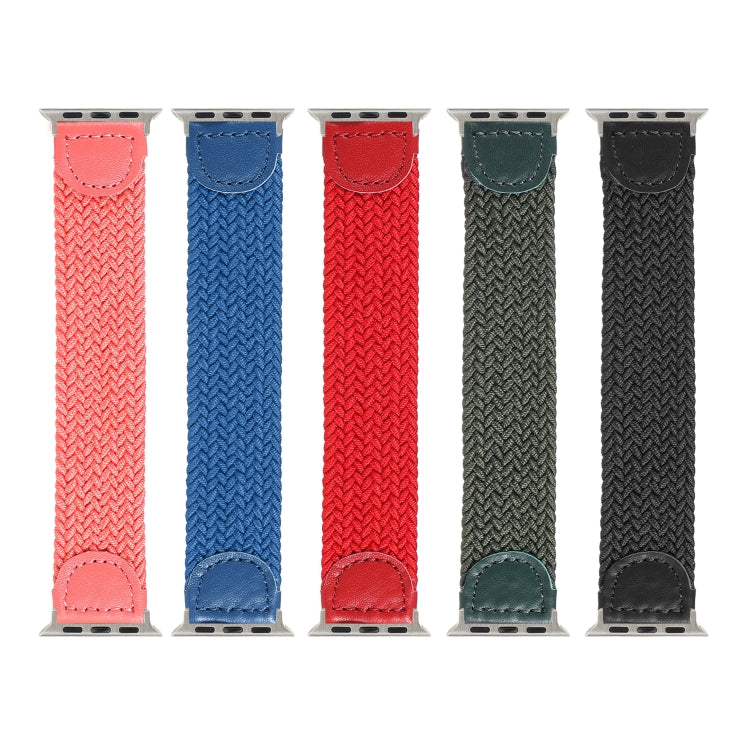 Cinturino intrecciato nylon e pelle per Apple Watch 42/44 mm
