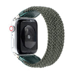 Cinturino intrecciato nylon e pelle per Apple Watch 42/44 mm