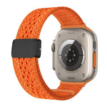 Cinturino per orologio in nylon intrecciato a maglia con fibbia magnetica., For Apple Watch 46mm / 49mm / 45mm / 44mm, For Apple Watch 42mm / 41mm / 40mm / 38mm