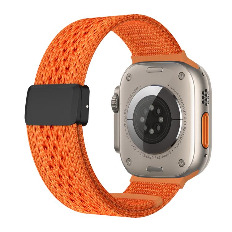 Cinturino per orologio in nylon intrecciato a maglia con fibbia magnetica., For Apple Watch 46mm / 49mm / 45mm / 44mm, For Apple Watch 42mm / 41mm / 40mm / 38mm