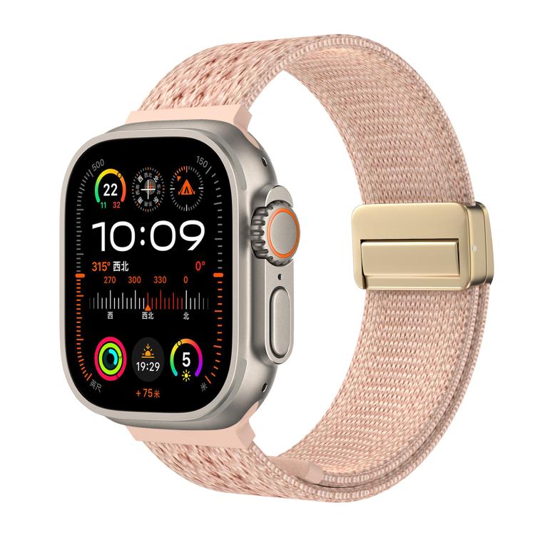Cinturino per orologio in nylon intrecciato a maglia con fibbia magnetica., For Apple Watch 46mm / 49mm / 45mm / 44mm, For Apple Watch 42mm / 41mm / 40mm / 38mm