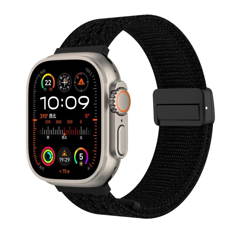 Cinturino per orologio in nylon intrecciato a maglia con fibbia magnetica., For Apple Watch 46mm / 49mm / 45mm / 44mm, For Apple Watch 42mm / 41mm / 40mm / 38mm