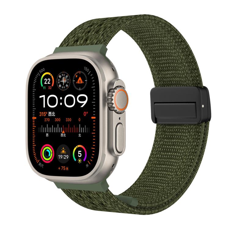 Cinturino per orologio in nylon intrecciato a maglia con fibbia magnetica., For Apple Watch 46mm / 49mm / 45mm / 44mm, For Apple Watch 42mm / 41mm / 40mm / 38mm