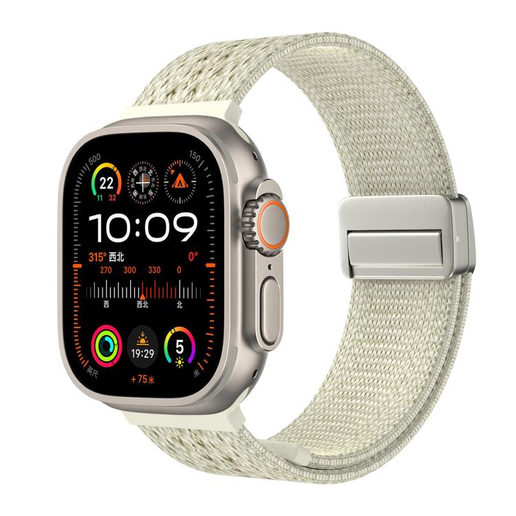 Cinturino per orologio in nylon intrecciato a maglia con fibbia magnetica., For Apple Watch 46mm / 49mm / 45mm / 44mm, For Apple Watch 42mm / 41mm / 40mm / 38mm