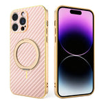 Custodia per telefono con supporto girevole a 360 gradi e texture in fibra di carbonio elettrolitica, For iPhone 14 Pro Max, For iPhone 13 Pro Max, For iPhone 13 Pro, For iPhone 13, For iPhone 12, For iPhone 12 Pro Max, For iPhone 12 Pro               ...