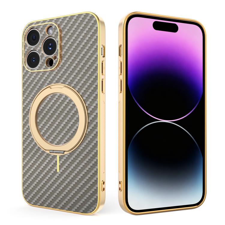 Custodia per telefono con supporto girevole a 360 gradi e texture in fibra di carbonio elettrolitica, For iPhone 14 Pro Max, For iPhone 13 Pro Max, For iPhone 13 Pro, For iPhone 13, For iPhone 12, For iPhone 12 Pro Max, For iPhone 12 Pro               ...