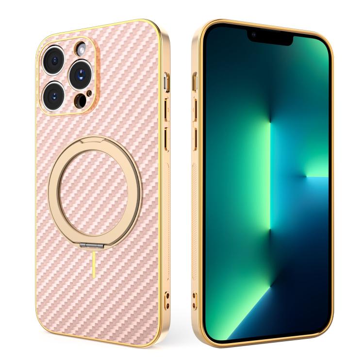 Custodia per telefono con supporto girevole a 360 gradi e texture in fibra di carbonio elettrolitica, For iPhone 14 Pro Max, For iPhone 13 Pro Max, For iPhone 13 Pro, For iPhone 13, For iPhone 12, For iPhone 12 Pro Max, For iPhone 12 Pro               ...