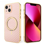 Custodia per telefono con supporto girevole a 360 gradi e texture in fibra di carbonio elettrolitica, For iPhone 14 Pro Max, For iPhone 13 Pro Max, For iPhone 13 Pro, For iPhone 13, For iPhone 12, For iPhone 12 Pro Max, For iPhone 12 Pro               ...
