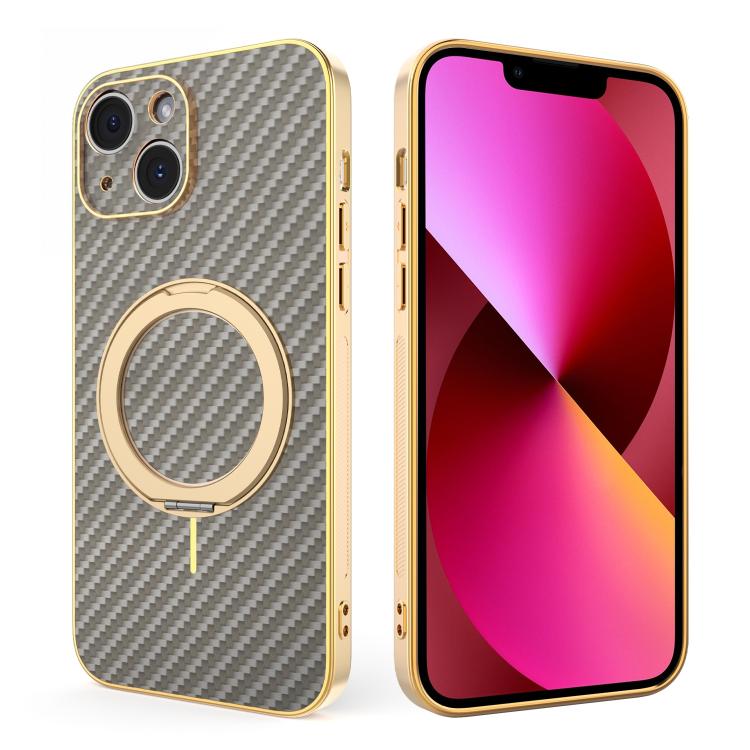 Custodia per telefono con supporto girevole a 360 gradi e texture in fibra di carbonio elettrolitica, For iPhone 14 Pro Max, For iPhone 13 Pro Max, For iPhone 13 Pro, For iPhone 13, For iPhone 12, For iPhone 12 Pro Max, For iPhone 12 Pro               ...
