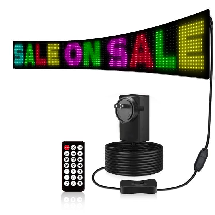 Schermo matrice LED flessibile 16x192 pixel impermeabile