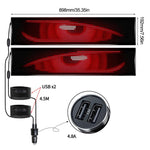Schermo matrice LED flessibile 16x96 pixel USB