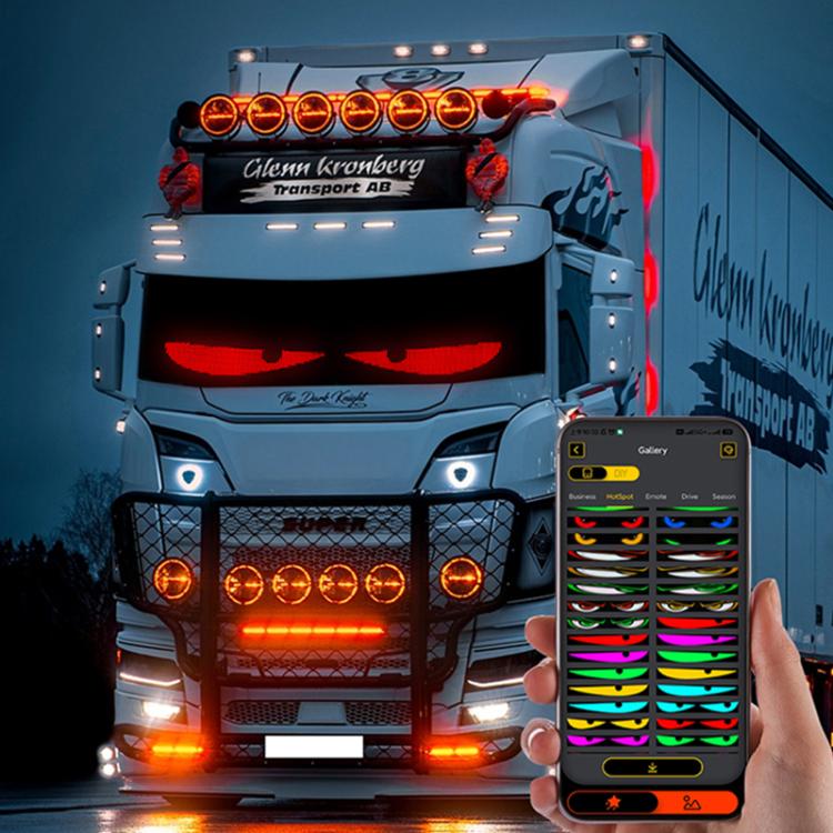 Schermo matrice LED flessibile 16x96 pixel USB