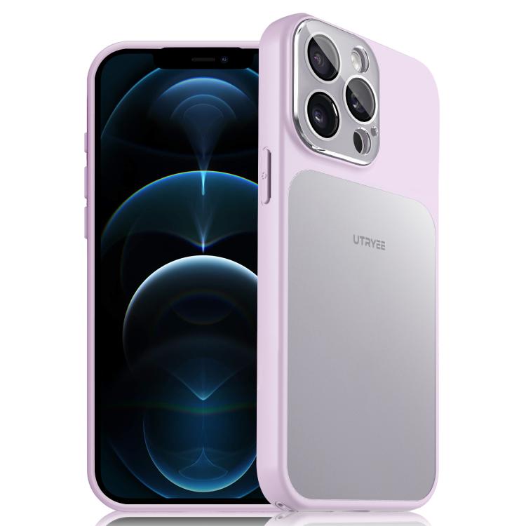 Custodia magnetica per telefono UTRYEE color argento., For iPhone 12 Pro Max, For iPhone 12 Pro