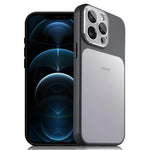 Custodia magnetica per telefono UTRYEE color argento., For iPhone 12 Pro Max, For iPhone 12 Pro