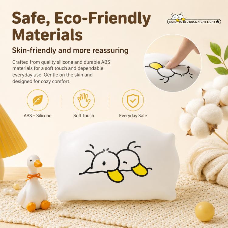 ZHL001Y Cuscino Early To Bed con luce notturna a forma di anatra e sensore tattile