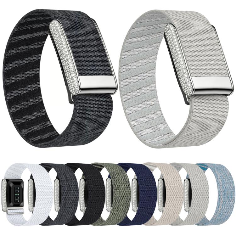 Cinturino per orologio elastico in nylon con motivo a diamanti., For WHOOP 5.0 Regular