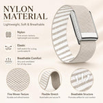 Cinturino per orologio elastico in nylon con motivo a diamanti., For WHOOP 5.0 Regular