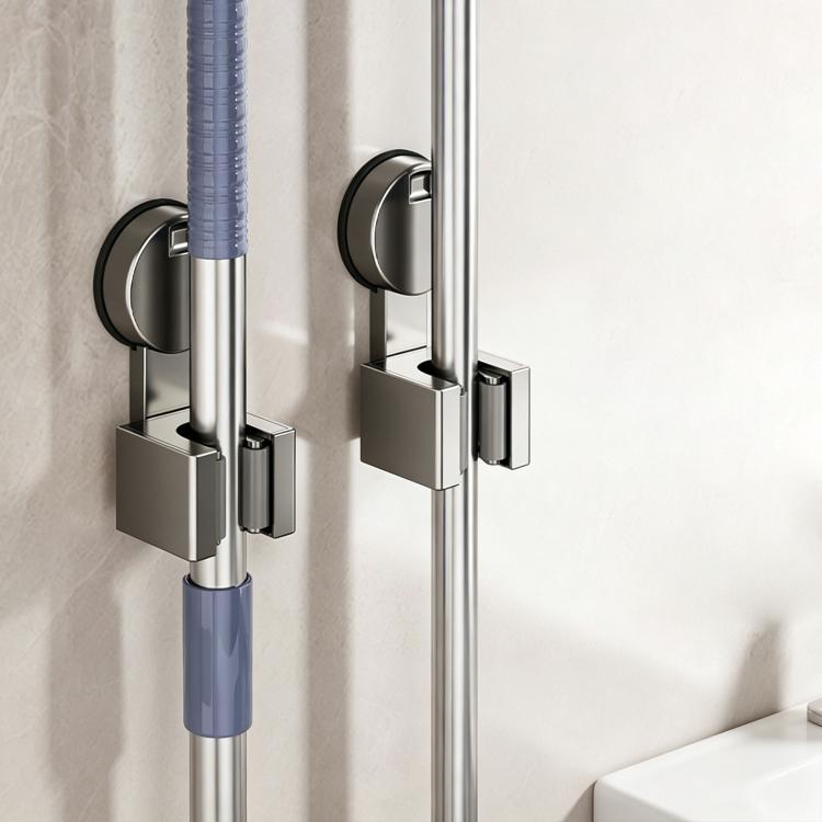 Supporto per scopa con ventosa da parete senza foratura, clip per riporre la scopa, Mop Holder, Electroplated Mop Holder, Integrated Mop Holder, Classic Mop Holder, 2pcs Mop Holder, 2pcs Electroplated Mop Holder, 2pcs Integrated Mop Holder             ...