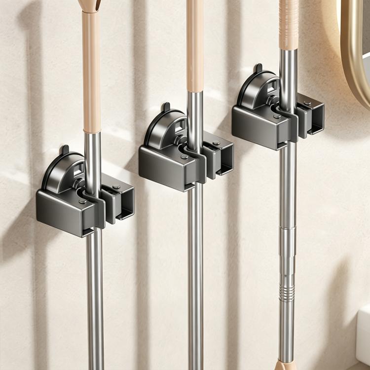 Supporto per scopa con ventosa da parete senza foratura, clip per riporre la scopa, Mop Holder, Electroplated Mop Holder, Integrated Mop Holder, Classic Mop Holder, 2pcs Mop Holder, 2pcs Electroplated Mop Holder, 2pcs Integrated Mop Holder             ...