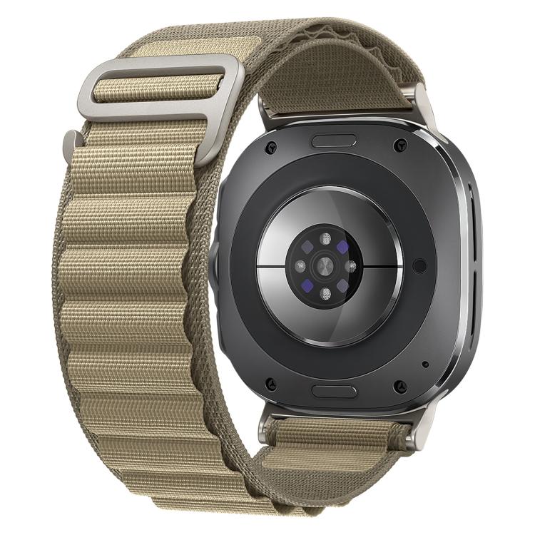 Cinturino per orologio in nylon con fibbia argentata xDfind, For Samsung Galaxy Watch Ultra 47mm / Ultra 2025, For Samsung Galaxy Watch8 / 8 Classic