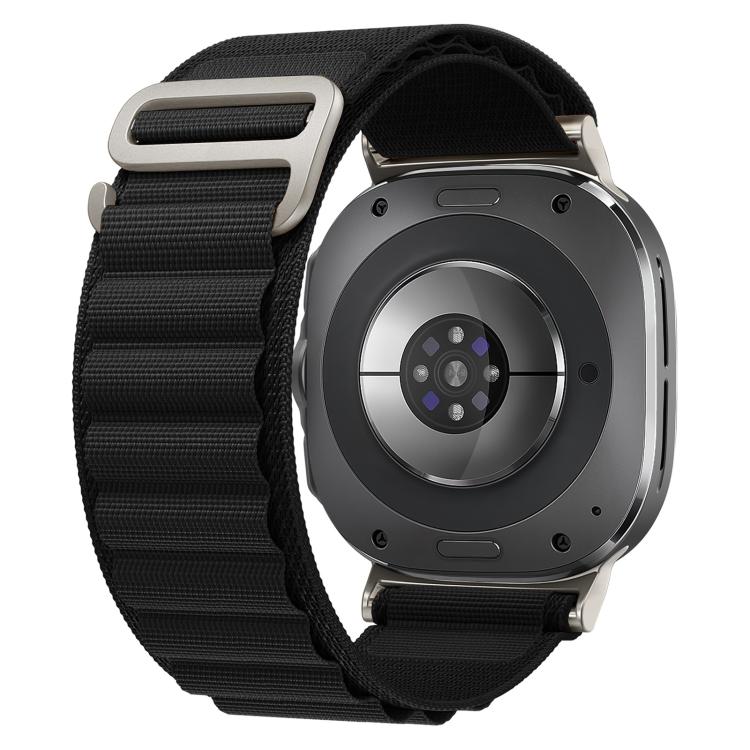Cinturino per orologio in nylon con fibbia argentata xDfind, For Samsung Galaxy Watch Ultra 47mm / Ultra 2025, For Samsung Galaxy Watch8 / 8 Classic