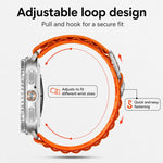 Cinturino per orologio in nylon con fibbia argentata xDfind, For Samsung Galaxy Watch Ultra 47mm / Ultra 2025, For Samsung Galaxy Watch8 / 8 Classic