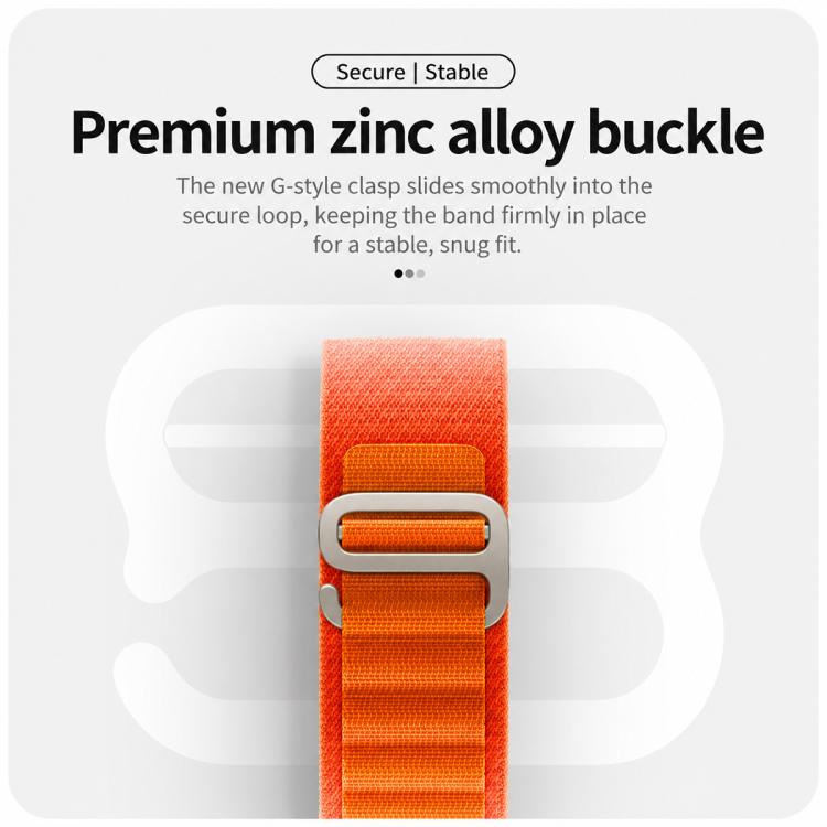 Cinturino per orologio in nylon con fibbia argentata xDfind, For Samsung Galaxy Watch Ultra 47mm / Ultra 2025, For Samsung Galaxy Watch8 / 8 Classic