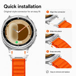 Cinturino per orologio in nylon con fibbia argentata xDfind, For Samsung Galaxy Watch Ultra 47mm / Ultra 2025, For Samsung Galaxy Watch8 / 8 Classic