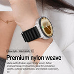 Cinturino per orologio in nylon con fibbia argentata xDfind, For Samsung Galaxy Watch Ultra 47mm / Ultra 2025, For Samsung Galaxy Watch8 / 8 Classic