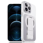 Custodia magnetica per telefono UTRYEE color argento con supporto pieghevole in PU, For iPhone 12 Pro Max, For iPhone 12 Pro