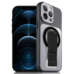Custodia magnetica per telefono UTRYEE color argento con supporto pieghevole in PU, For iPhone 12 Pro Max, For iPhone 12 Pro