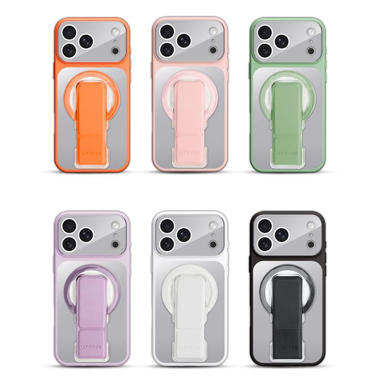 Custodia magnetica per telefono UTRYEE color argento con supporto pieghevole in PU, For iPhone 12 Pro Max, For iPhone 12 Pro