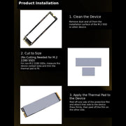 Tappetino termico in silicone per SSD M.2 Thermalright PX7