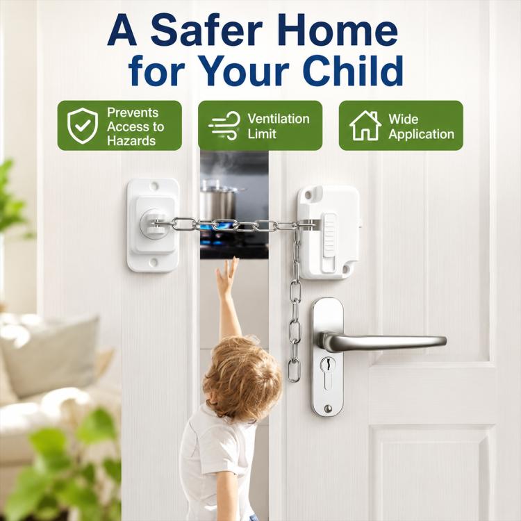 FT756 Serrature di sicurezza multifunzionali per bambini con limitatori regolabili per porte e finestre