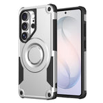 Custodia per telefono ibrida in PC e TPU con vernice metallizzata magnetica, For Galaxy S26+ 5G, For Galaxy S26 Ultra 5G, For Galaxy S26 5G