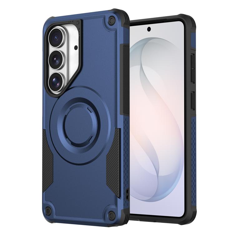 Custodia per telefono ibrida in PC e TPU con vernice metallizzata magnetica, For Galaxy S26+ 5G, For Galaxy S26 Ultra 5G, For Galaxy S26 5G