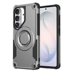 Custodia per telefono ibrida in PC e TPU con vernice metallizzata magnetica, For Galaxy S26+ 5G, For Galaxy S26 Ultra 5G, For Galaxy S26 5G
