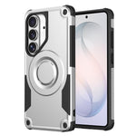 Custodia per telefono ibrida in PC e TPU con vernice metallizzata magnetica, For Galaxy S26+ 5G, For Galaxy S26 Ultra 5G, For Galaxy S26 5G