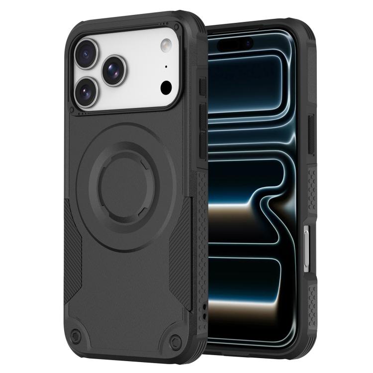 Custodia per telefono ibrida in PC e TPU con vernice metallizzata magnetica, For iPhone 17 Pro Max, For iPhone 17 Pro, For iPhone 17, For iPhone Air