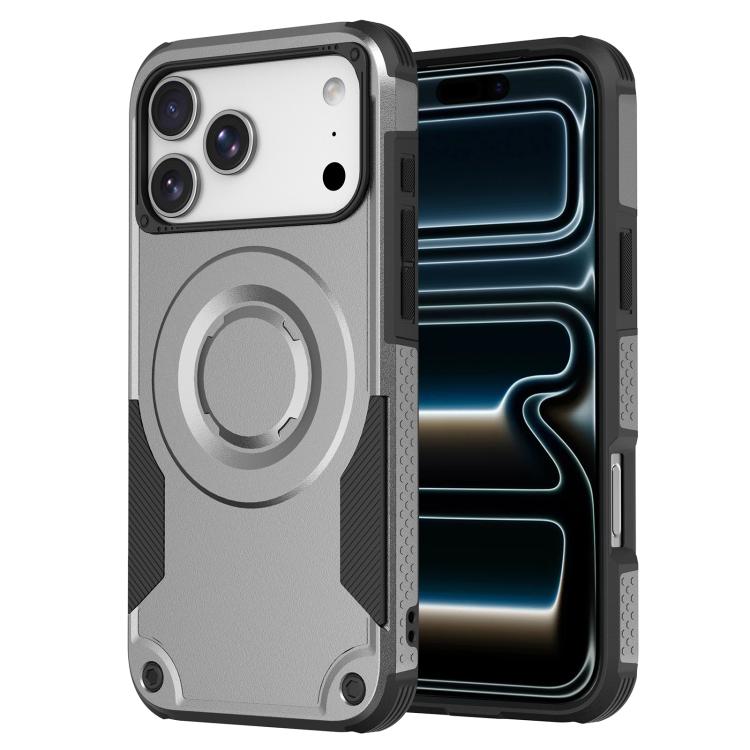 Custodia per telefono ibrida in PC e TPU con vernice metallizzata magnetica, For iPhone 17 Pro Max, For iPhone 17 Pro, For iPhone 17, For iPhone Air