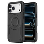 Custodia per telefono ibrida in PC e TPU con vernice metallizzata magnetica, For iPhone 17 Pro Max, For iPhone 17 Pro, For iPhone 17, For iPhone Air