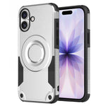 Custodia per telefono ibrida in PC e TPU con vernice metallizzata magnetica, For iPhone 17 Pro Max, For iPhone 17 Pro, For iPhone 17, For iPhone Air