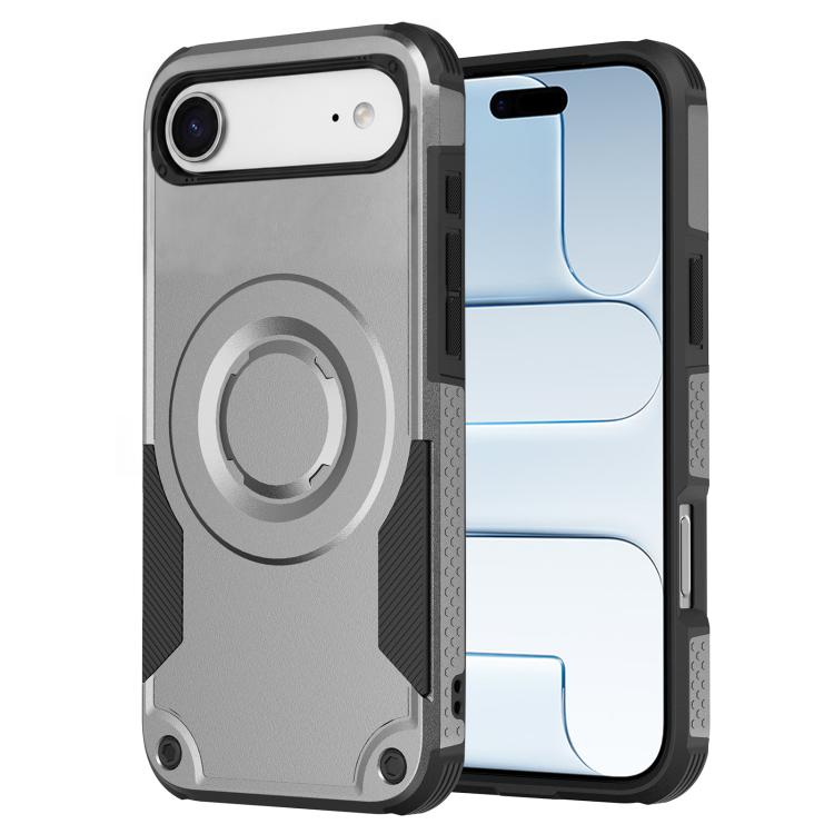 Custodia per telefono ibrida in PC e TPU con vernice metallizzata magnetica, For iPhone 17 Pro Max, For iPhone 17 Pro, For iPhone 17, For iPhone Air