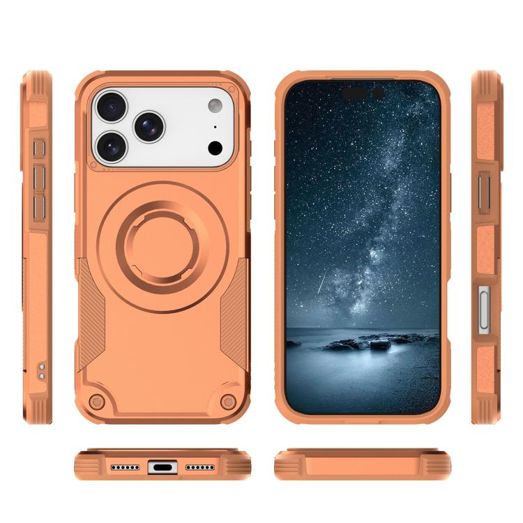 Custodia per telefono ibrida in PC e TPU con vernice metallizzata magnetica, For iPhone 16 Pro Max, For iPhone 16 Pro, For iPhone 16 Plus, For iPhone 16